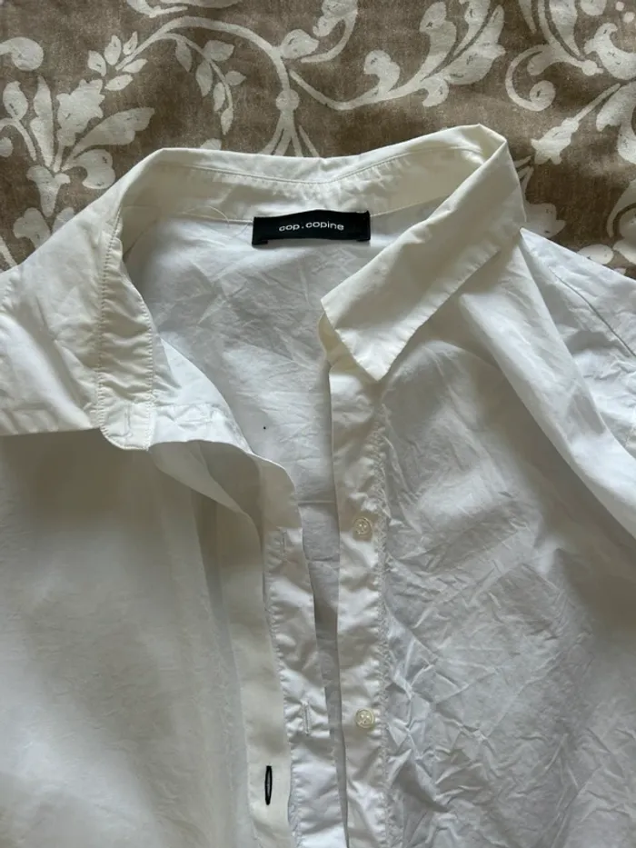 Chemise blanche asymétrique Cop Copine - Taille 36 . - photo numéro 4