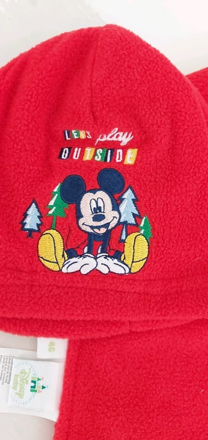 Ensemble bonnet écharpe et moufles  polaire - photo numéro 4