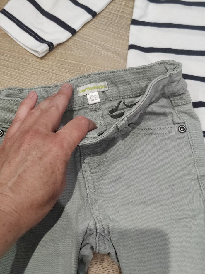 Ensemble 5 pièces jean tee shirt Vertbaudet Taille 3-4 ans - photo numéro 3