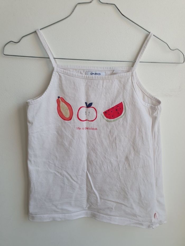 Débardeur Bretelles fille 8 ans