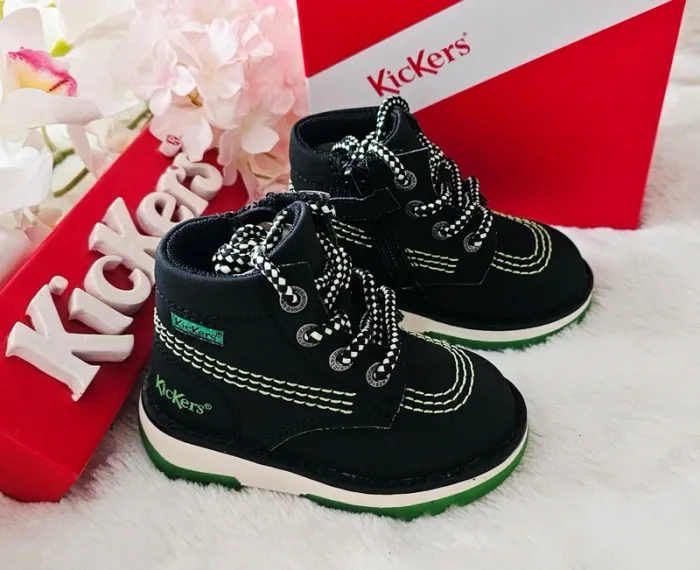 Bottes Bottines cuir Zip 1er pas 👣 Kickers T20