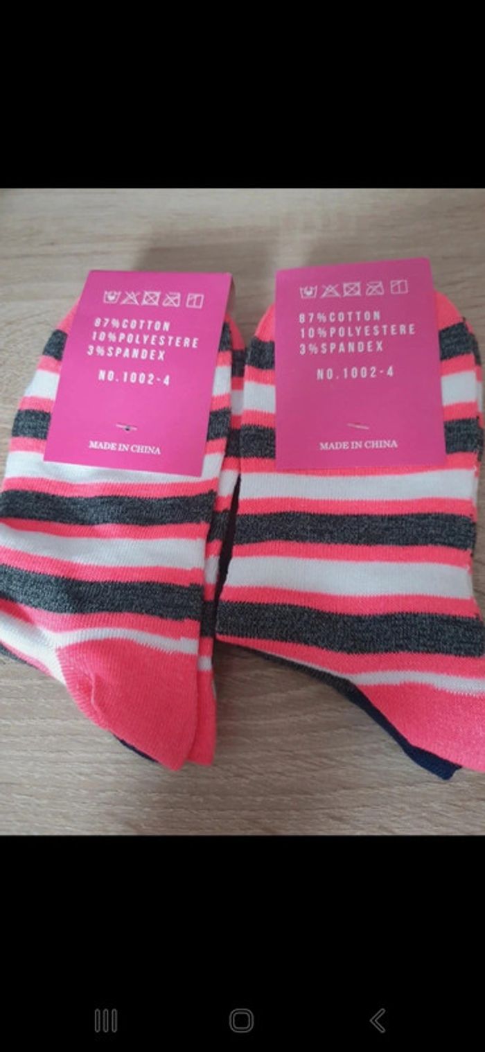 4 paires de chaussettes 36/40. - photo numéro 2