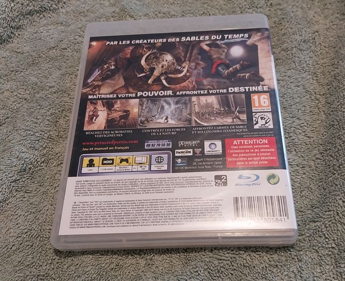 Jeu PS3 Prince Of Persia Les Sables Oubliés  Ubisoft  + notice le prince de Perse - photo numéro 2