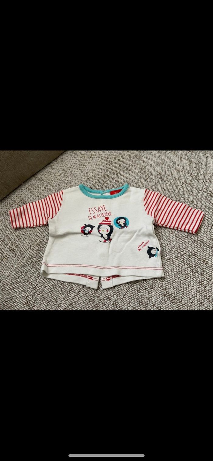 Teeshirt manches longues 1 mois