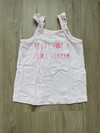 Débardeur Orchestra rose 9 mois neuf