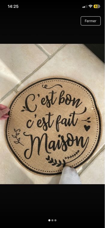 Tablier de table