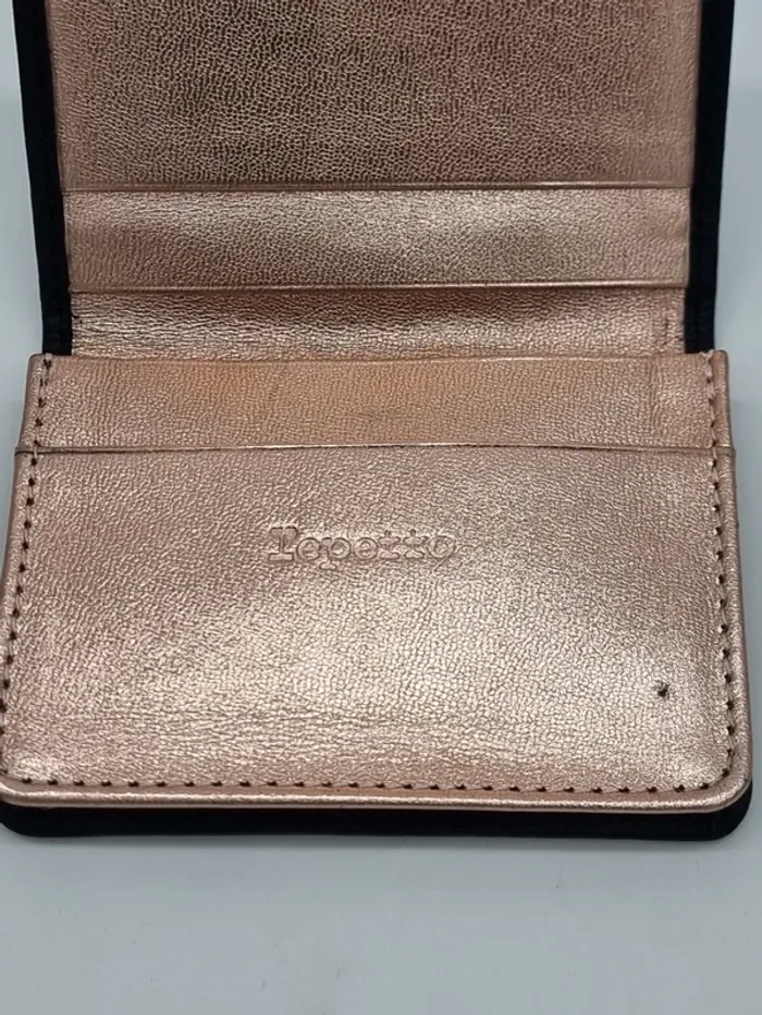 Repetto porte cartes noir et rose gold - photo numéro 5