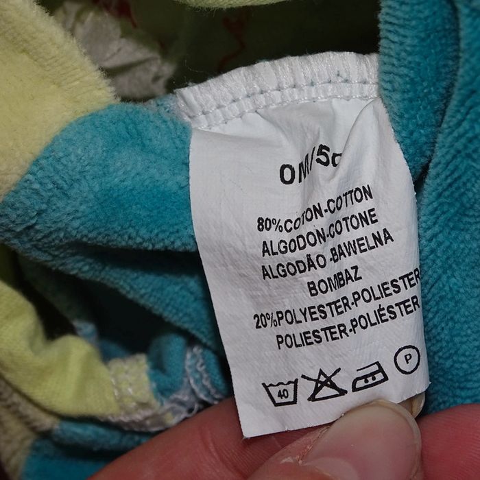 Salopettes bleu et jaune lapin 50cm - photo numéro 6