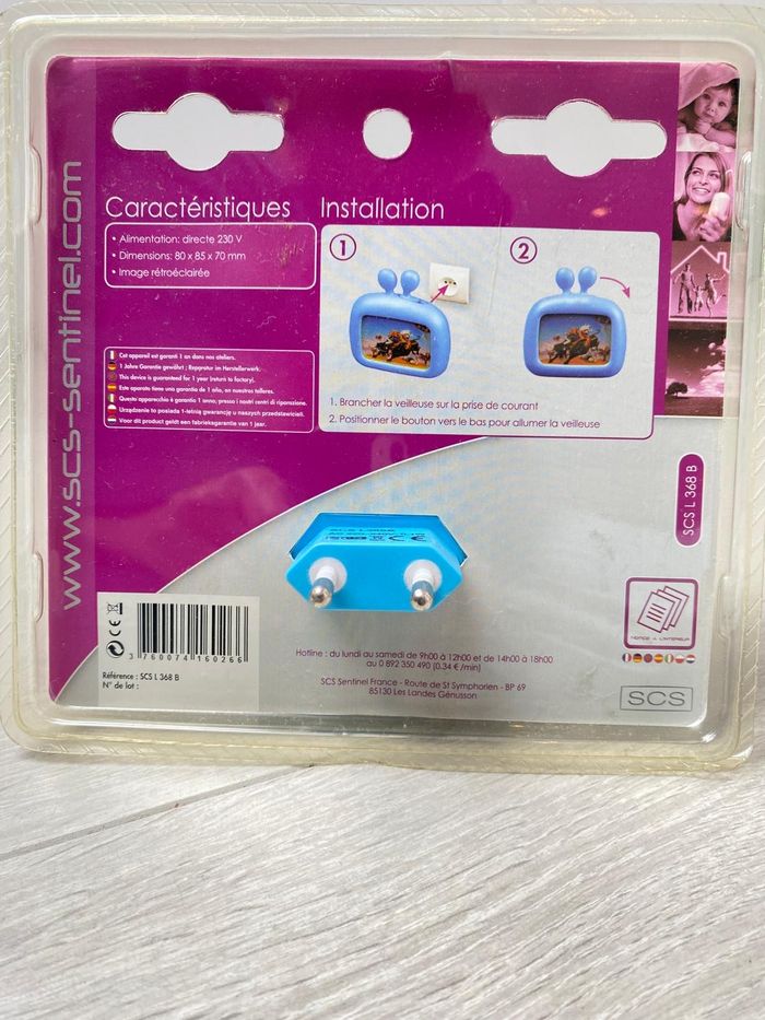 Veilleuse enfant garçon scs sentinel à brancher sur secteur facile à transporter - photo numéro 2