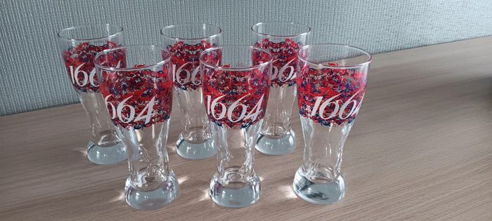 6 verres à bière 1664 édition collector