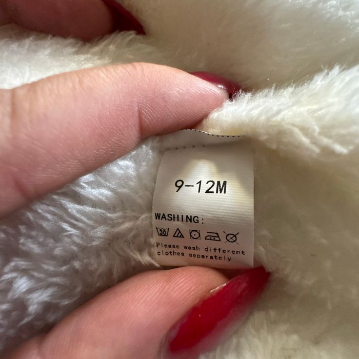 Manteau bébé 9-12 mois à capuche, imprimé papillons - photo numéro 5