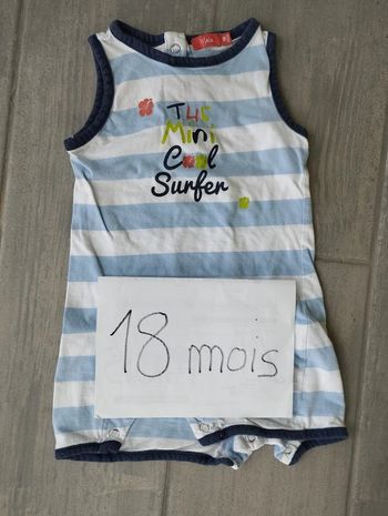 Lot n°405 Barboteuse "The Mini Cool Surfer" TIssaia 18 mois