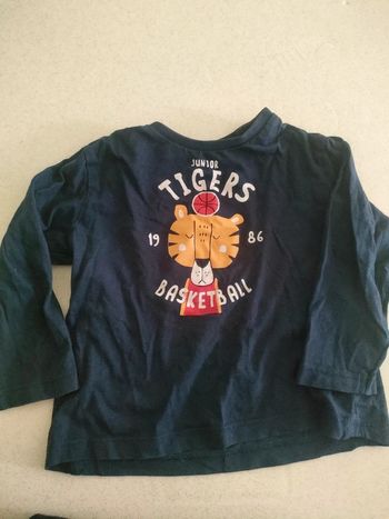 T-shirt long 3 ans tigers léger