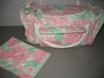 SAC DE VOYAGE BÉBÉ FILLE ROSE A FLEURS - n°09