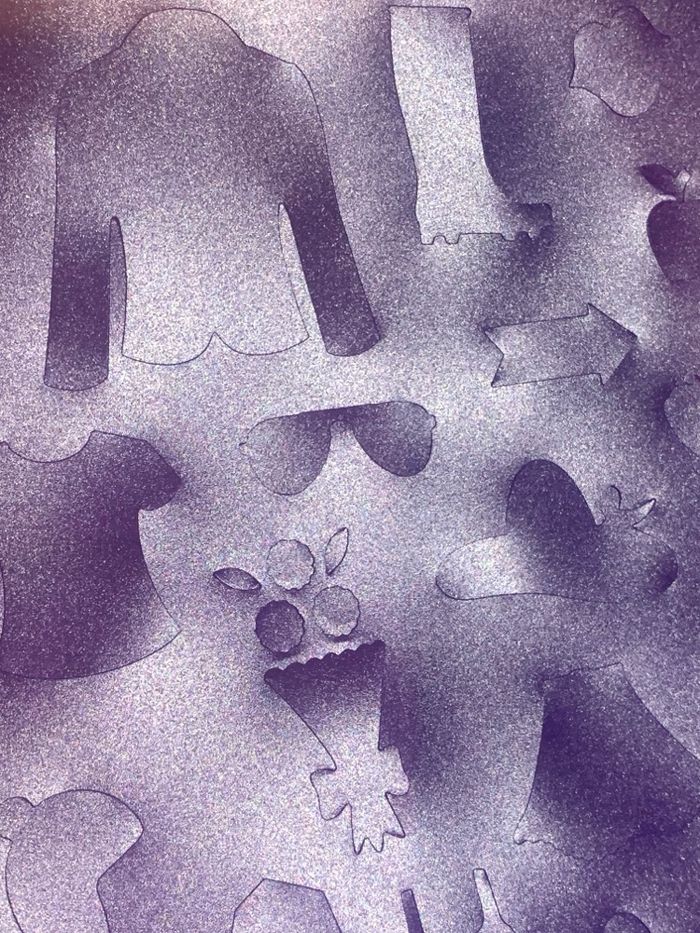 Set 2 feuilles de gabarits de vêtements en plastique - photo numéro 5