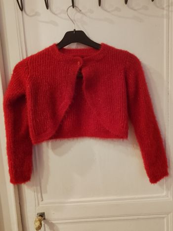 Gilet rouge et doré