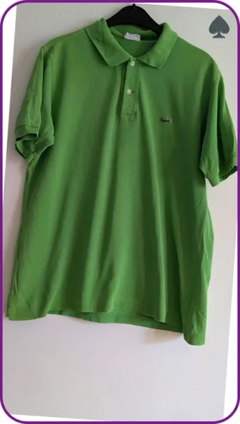 Polo Lacoste homme vert