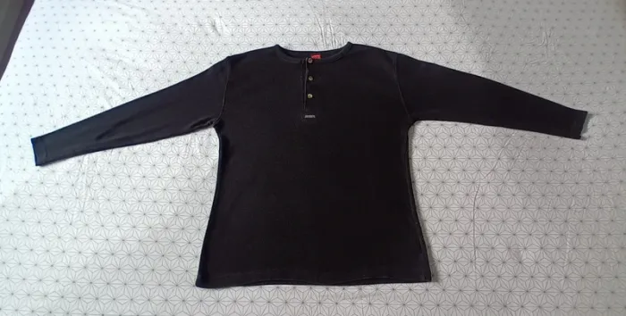 Ancien t-shirt manches longues maille côtelé