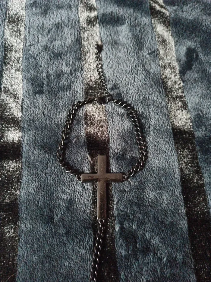 Bracelet / bague croix - photo numéro 7