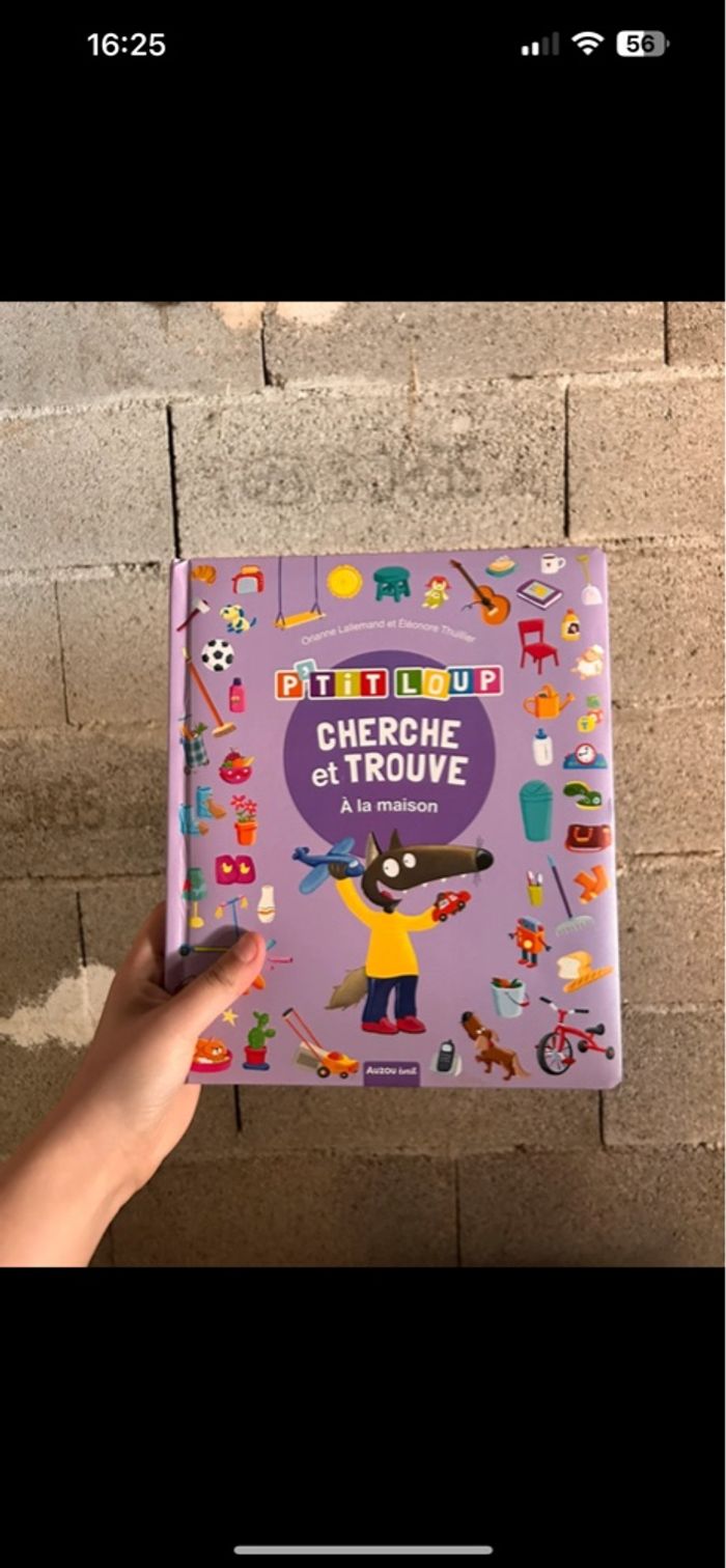 Livre cherche et trouve p’tit loup