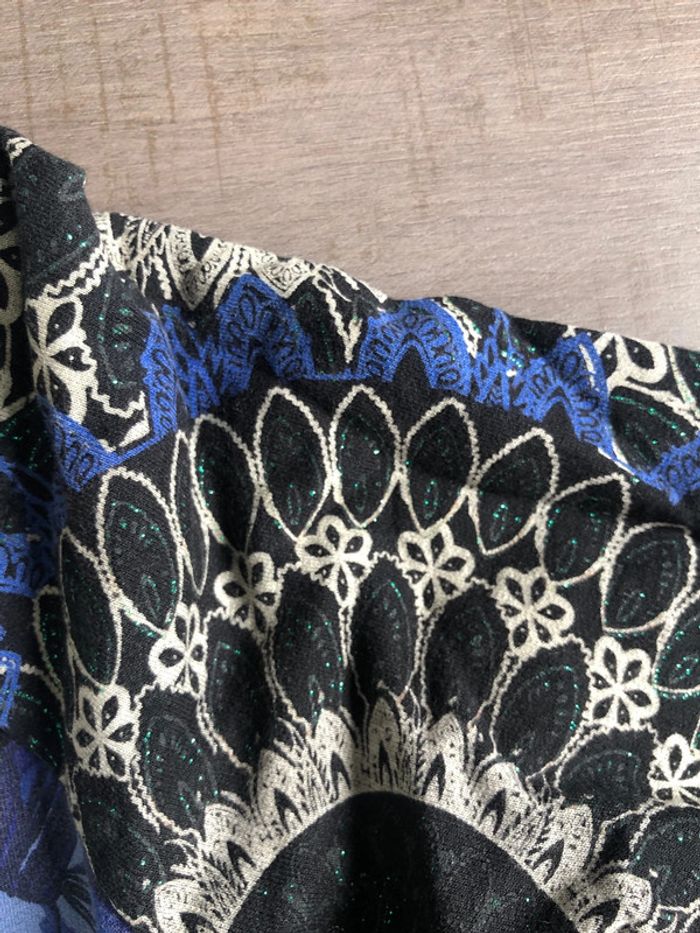 Robe desigual manches longues taille S rainbow hibiscus - photo numéro 4