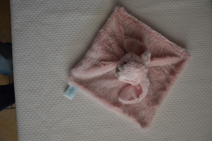 DOUDOU PLAT LAPIN ROSE * BABY NAT' * 1648