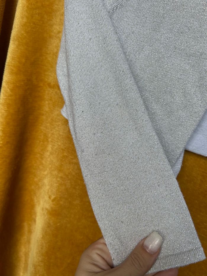 Gilet fille gris pailletée - Okaïdi - 8 ans - photo numéro 3