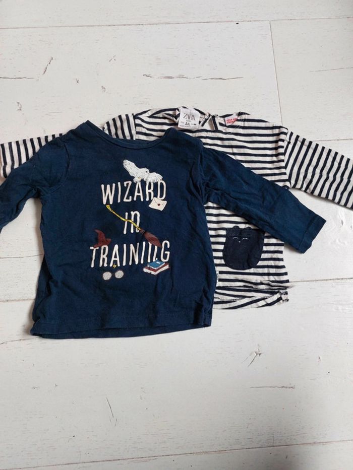 Lot de 2 t-shirts manches longues Zara / H&M