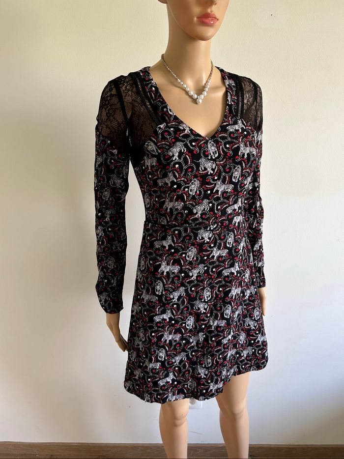 Robe imprimée à manches longues Morgan taille 36 TBE - photo numéro 2