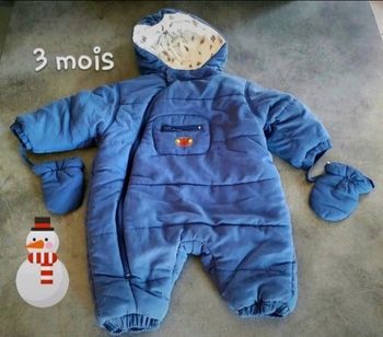 Combinaison hiver 0/3 mois