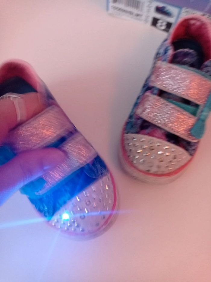 1€ Skechers basket fille strass lumineux pointure 23 - photo numéro 9