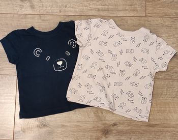 Lot 2 t-shirts manches courtes 3-6 mois Lupilu