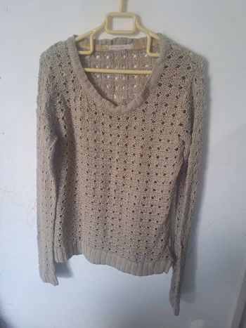 Pull ajouré beige Gemo Taille L