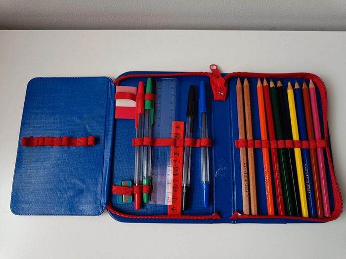 Kit fournitures scolaires voyage transport
