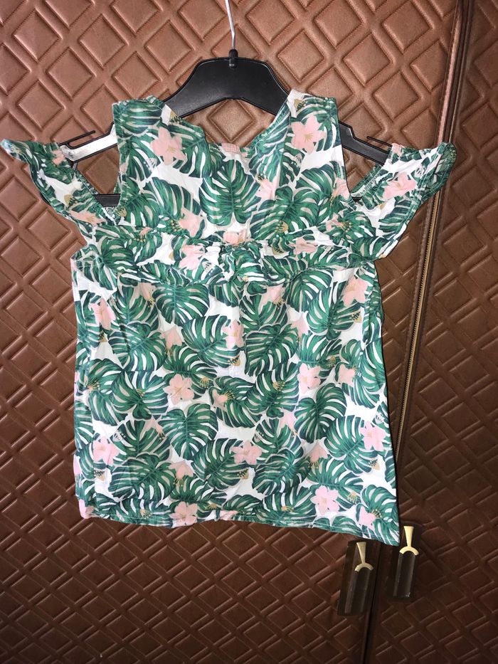 Blouse fleurie épaule ouvertes Vertbaudet 6 ans - photo numéro 5