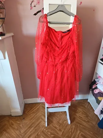 Robe de fête rouge 4xl