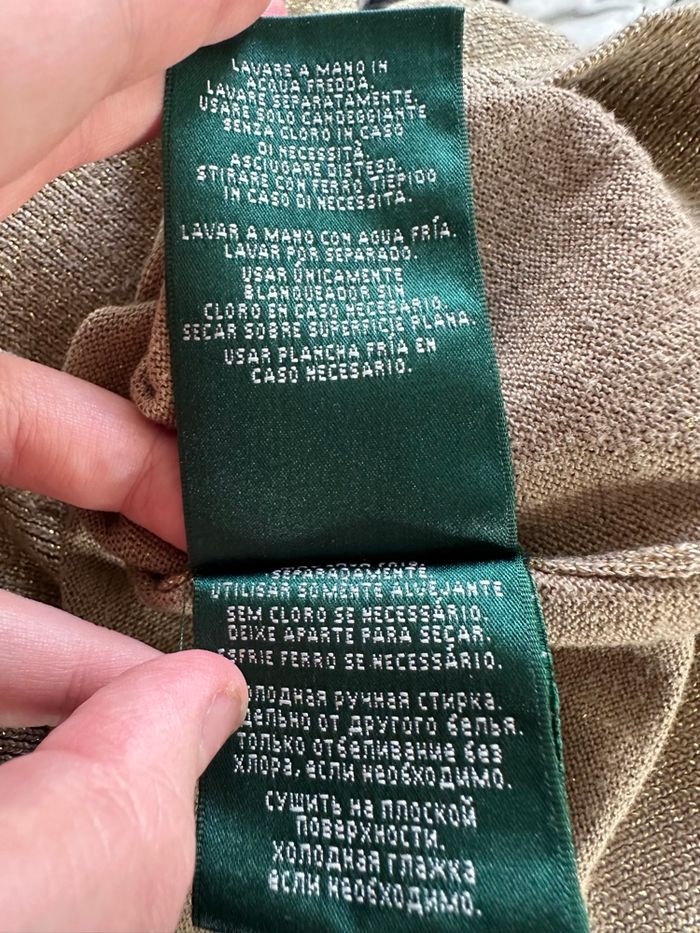 Cardigan doré Lauren Ralph Lauren T38 M - photo numéro 10