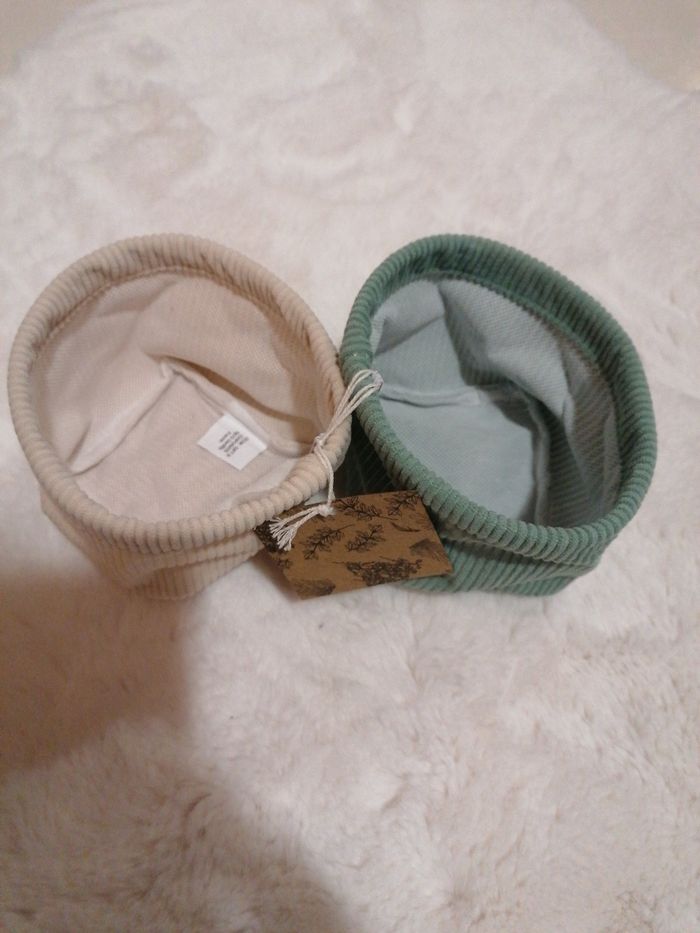 Duo paniers velour