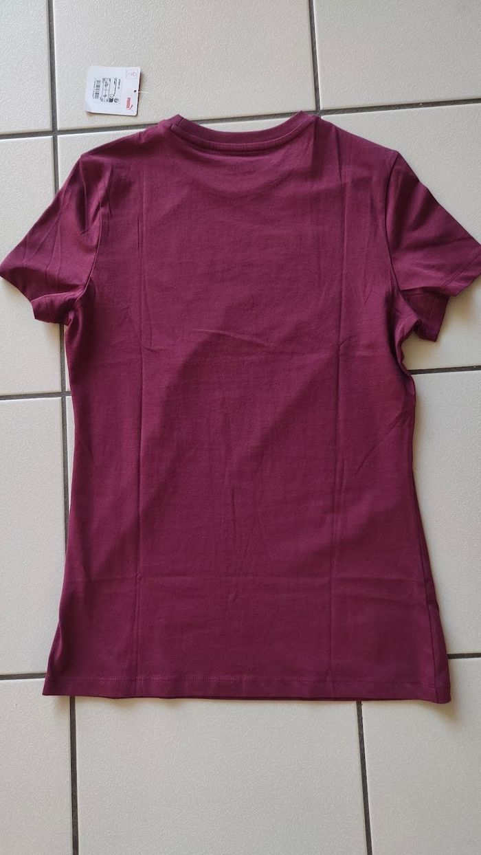 Tee shirt Puma bordeaux taille 16 ans NEUF - photo numéro 5