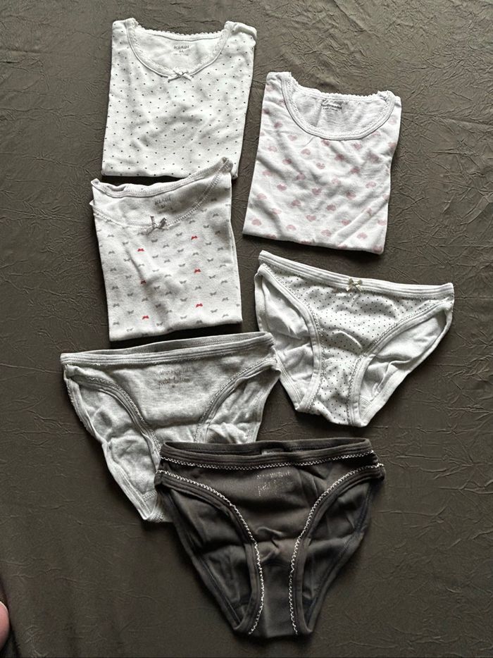 Lot sous vêtements enfant fille