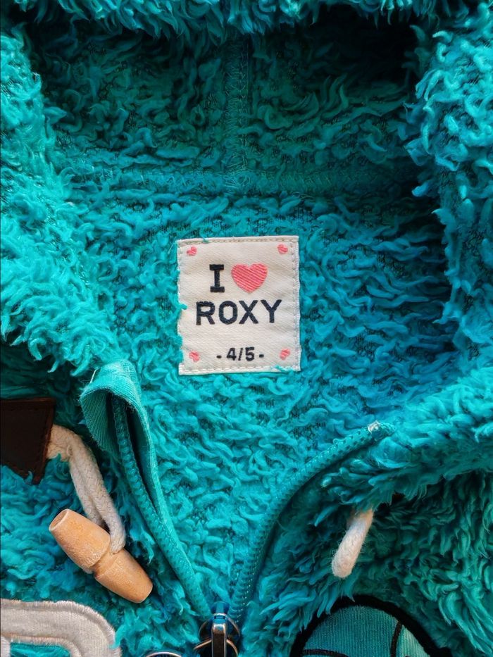 Gilet zippé bleu Roxy 4/5 ans - photo numéro 5