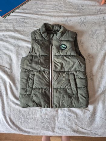 Blouson sans manches kaki 24 mois