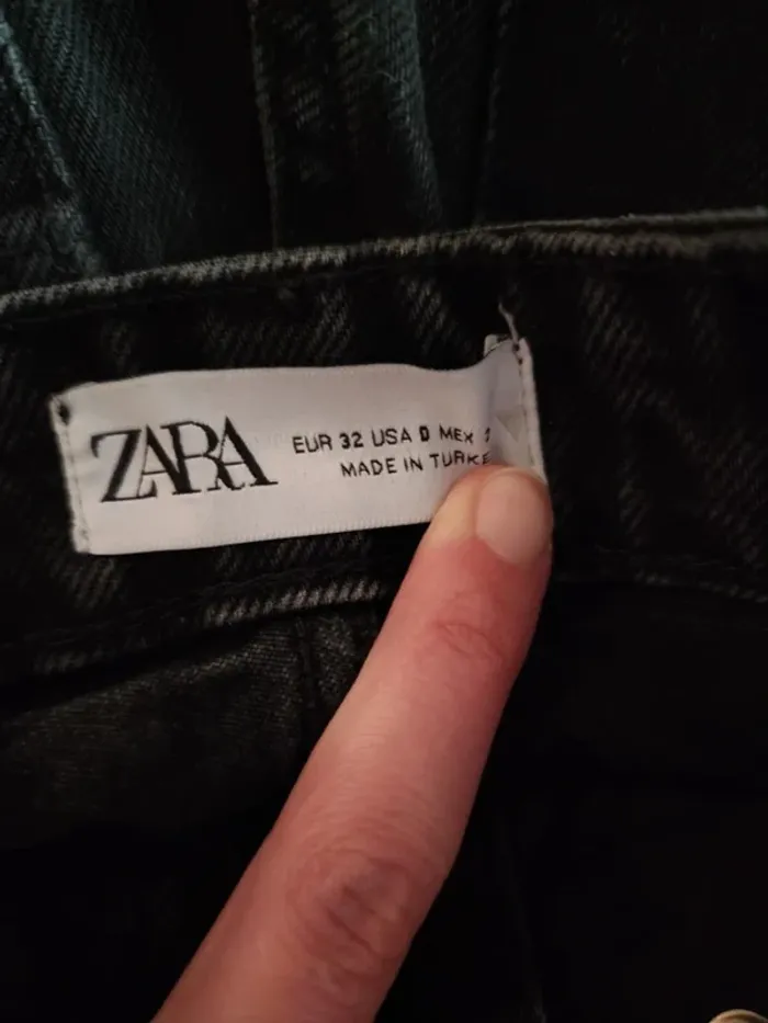 🌸Jeans Noir Jambes larges Zara Taille 32🌸 - photo numéro 6