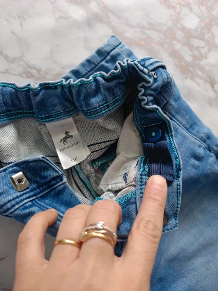 Short 6 ans 116cm jean élastique - photo numéro 4