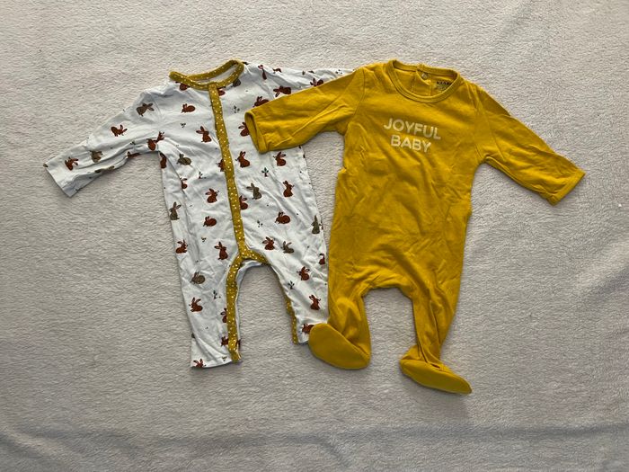 Lot de 2 pyjamas 1 pièce 3 mois