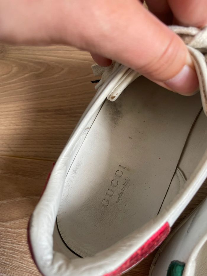Baskets Gucci blanches à motifs coccinelle et ananas - photo numéro 5