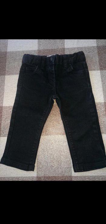 Pantacourt en jean noir 3 ans dpam