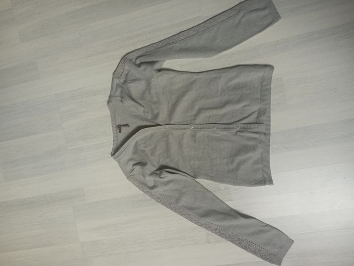 Gilet gris fille 12 ans