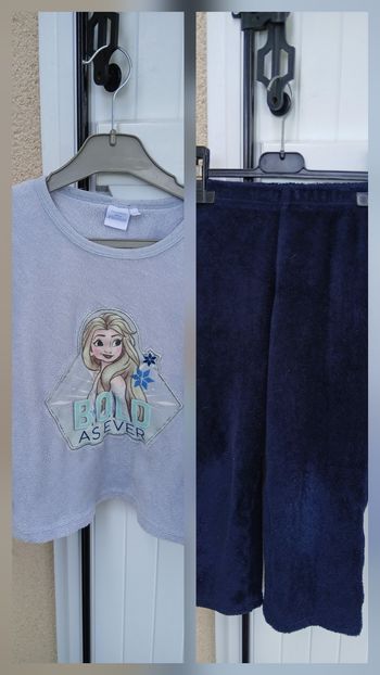 pyjama polaire filles reine des neiges 8 ans 