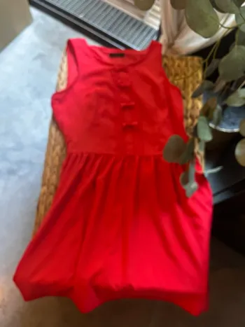 Robe rouge corail idéal cérémonie